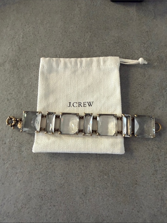 J. Crew Jewelry - J. Crew Square Crystal Statement Bracelet